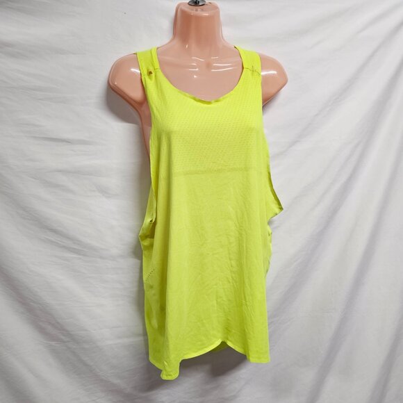 Lululemon Athletica Sporty Tank Top Women Size 10 Thin Neon - Picture 3 of 12